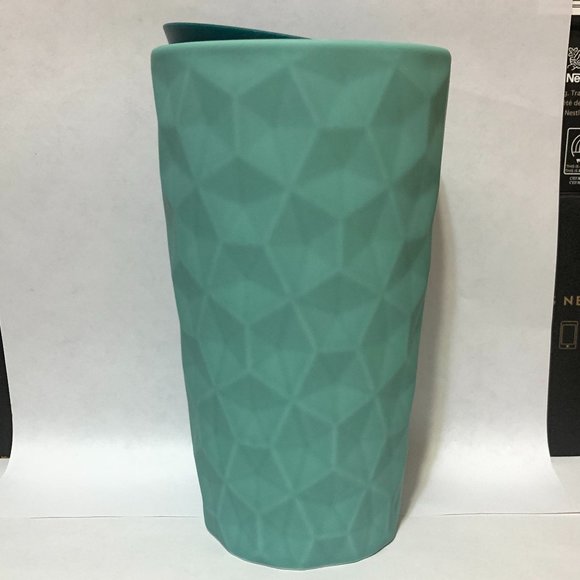 2021 Starbucks Textured Geo MINT Seafoam GreenCup